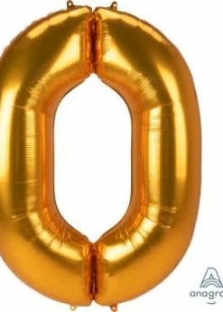 Funny Balloonsusa 0 Jumbo Gold 3888801 - 53 In Foil Balloons