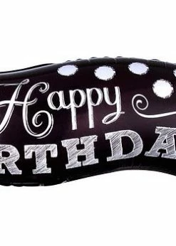 Funny Balloonsusa Foil Balloons Black & White Chalkboard Birthday 30931