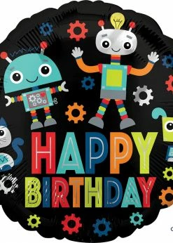 Funny Balloonsusa Happy Birthday Robots 4179401