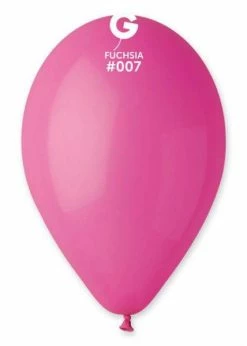 Funny Balloons Usa G110: #007 Fuchsia 110708 Standard Color 12 In Latex Balloons