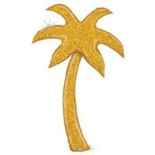 Funny Balloonsusa Glittering Gold Palm Tree 35810