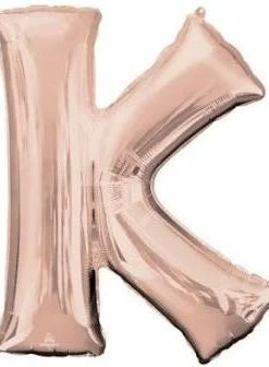 Funny Balloons Usa Foil Balloons Rose Gold K Giant Letter 3657401 - 34 In