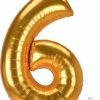 Funny Balloonsusa Foil Balloons 6 Jumbo Gold 389150 - 53 In