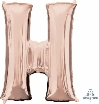 Funny Balloonsusa Rose Gold H Giant Letter 3657101 - 34 In Foil Balloons 3 Funny Balloonsusa Rose Gold H Giant Letter 3657101 - 34 In Foil Balloons