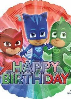 Funny Balloonsusa Foil Balloons PJ Masks Happy Birthday 34673