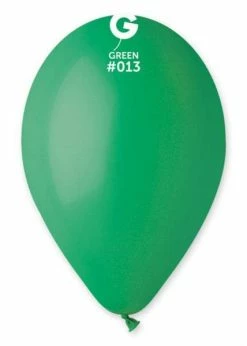 Funny Balloons Usa Latex Balloons G110: #013 Green 111309 Standard Color 12 In