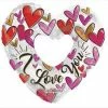 Funny Balloonsusa I Love You Trendy Heart 15989-36