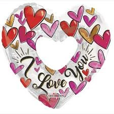Funny Balloonsusa I Love You Trendy Heart 15989-36