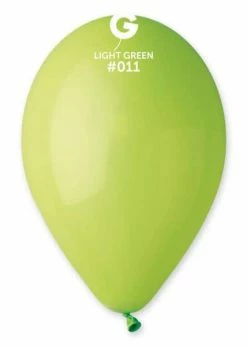 Funny Balloons Usa Latex Balloons G110: #011 Light Green 111101 Standard Color 12 In
