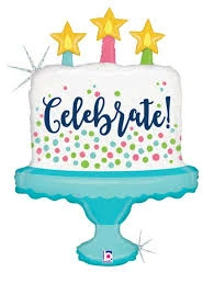 Funny Balloons Usa Foil Balloons Celebrate B'day Cake 35676