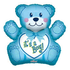 Funny Balloonsusa Foil Balloons Baby Boy Bear 19769 - 28 In
