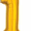 Funny Balloonsusa 1 Gold 3307701 - 14 In