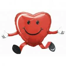 Funny Balloonsusa Sitting Smiley Heart 0758501