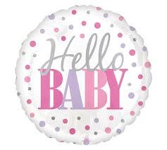 Funny Balloonsusa Hello Baby Pink 36650