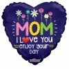 Funny Balloonsusa Mom I Love You Enjoy Your Day 84373-18 Foil Balloons