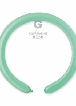 Funny Balloons Usa Latex Balloons D4: #050 Acquamarine 555004 Standard Color 2/60 In