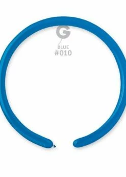 Funny Balloons Usa D2: #010 Blue 211009 Standard Color 1/60 In Latex Balloons