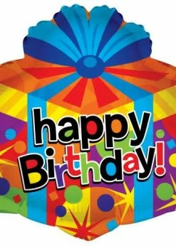 Funny Balloonsusa Foil Balloons Happy Birthday Gift Box 19606-18