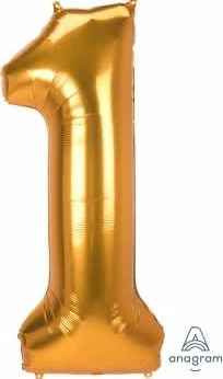 Funny Balloonsusa Foil Balloons 1 Jumbo Gold 3888911 - 53 In