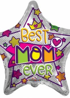 Funny Balloonsusa Best Mom Ever 84300-18 Foil Balloons