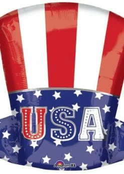 Funny Balloonsusa Patriotic Hat Foil Balloons