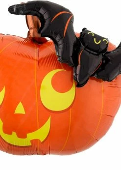 Funny Balloons Usa Pumpkin Bat Multi Balloon 4194301 Foil Balloons