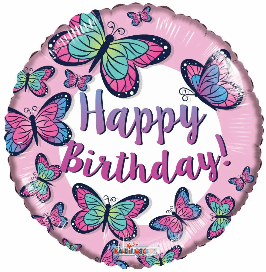 Funny Balloonsusa Brithday Butterflies 15842-18 3 Funny Balloonsusa Brithday Butterflies 15842-18