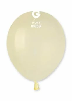 Funny Balloons Usa A50: #059 Ivory 055917 Standard Color 5 In