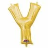 Funny Balloonsusa Foil Balloons Gold Y Letter 3306101- 16 In