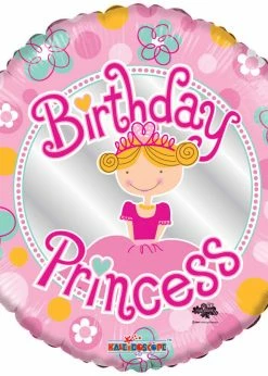 Funny Balloonsusa Birthday Princess 19455-18 Foil Balloons