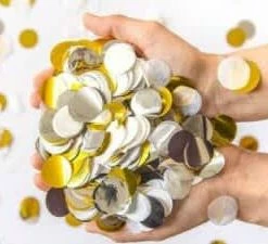 Funny Balloonsusa Accessories Confetti Gold/Silver