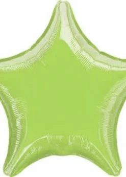 Funny Balloonsusa Metallic Lime Green Decor Star 07128