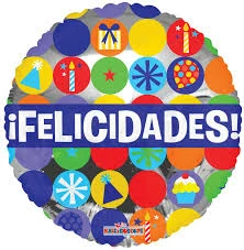 Funny Balloonsusa Felicidades 15361-18 Foil Balloons