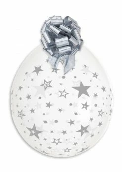 Funny Balloons Usa G18: # 001 Silver Star Stuffing Printed Balloons 921632