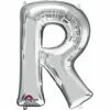 Funny Balloonsusa Silver R Letter 3304601 - 16 In