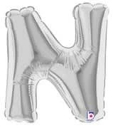 Funny Balloons Usa Silver N Letter 14914S - 7 In Foil Balloons