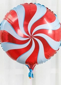 Funny Balloons Usa Candy Red And Light Blue 073070 Foil Balloons