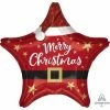 Funny Balloonsusa Santa's Christmas Star 4205101 Foil Balloons
