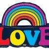 Funny Balloonsusa Mighty Love Rainbow 35920