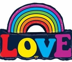 Funny Balloonsusa Mighty Love Rainbow 35920