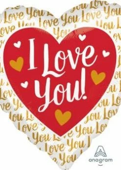 Funny Balloonsusa Foil Balloons I Love You Gold 36442