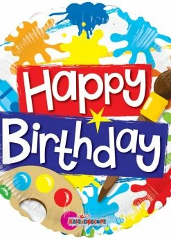 Funny Balloonsusa Foil Balloons Birthday Paint Spots Gellibean 15451-18