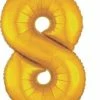 Funny Balloonsusa Foil Balloons 8 Gold 2825801 - 34 In