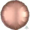 Funny Balloonsusa Foil Balloons Satin Luxe Rose Copper Round 36824