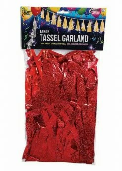 Funny Balloons Usa Balloon Tassel Garland Holographic Red LGTASRH