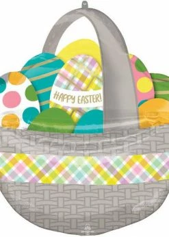 Funny Balloons Usa Easter Egg Basket 4235601 Foil Balloons