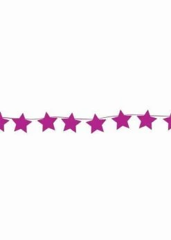 Funny Balloons Usa Accessories 3D Mini Banner Diamond Light Pink Star 97034