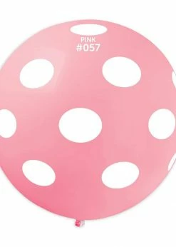 Funny Balloons Usa GS30: #057 Pink/White Polka Dot 327380