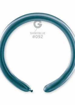 Funny Balloons Usa DB4: #092 Shiny Blue 2/60 In (50 Pcs) 559200 Shiny Balloons