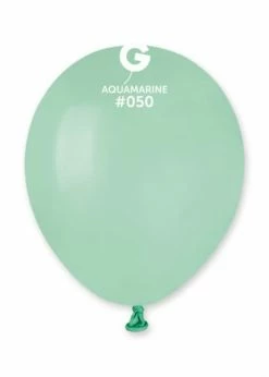 Funny Balloons Usa Latex Balloons A50: #050 Acquamarine 055016 Standard Color 5 In
